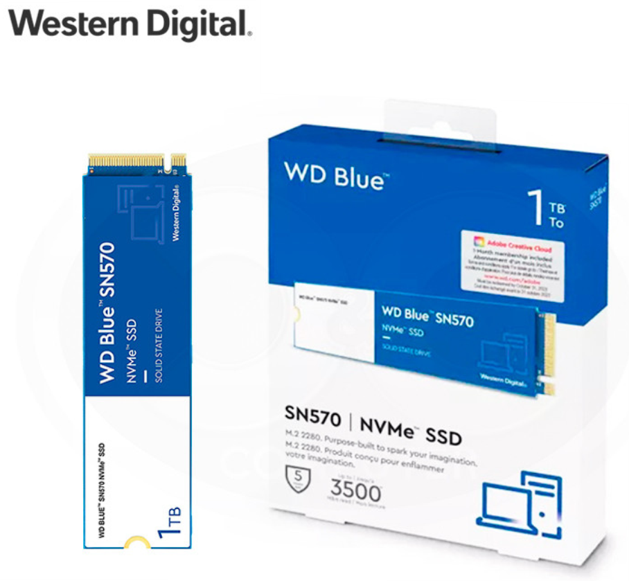 Disco Solido Wester Blue SN570 1TB M.2 PCIe NVME